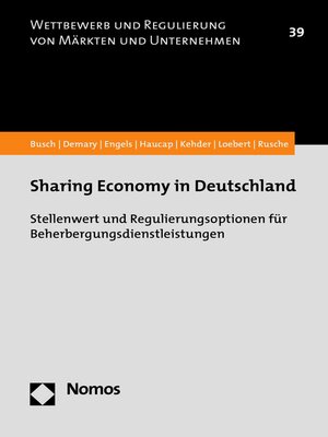 cover image of Sharing Economy in Deutschland